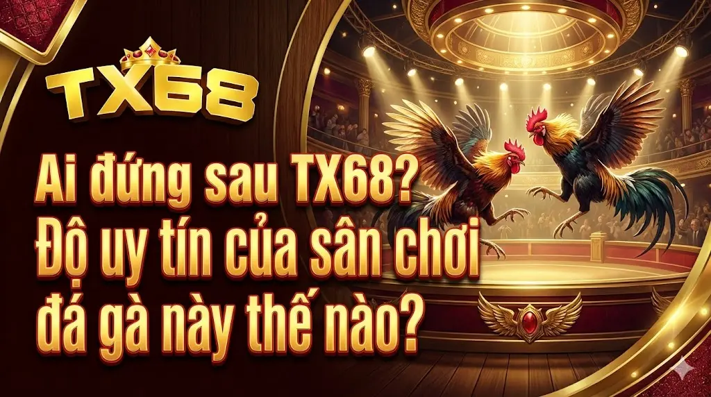 Ai đứng sau TX68? Độ uy tín của sân chơi đá gà này thế nào?