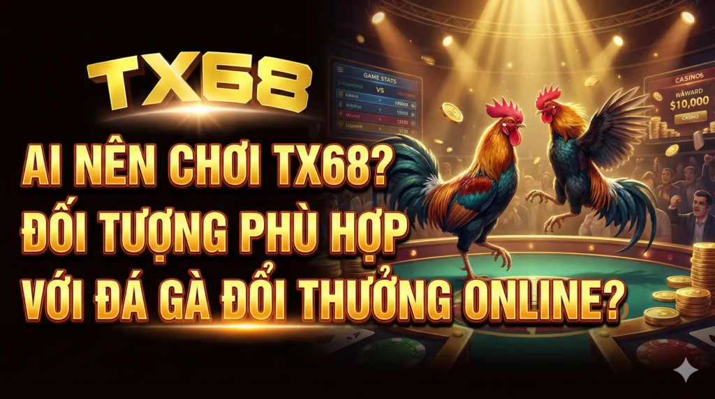 Ai nên chơi TX68? Đối tượng phù hợp với đá gà đổi thưởng online