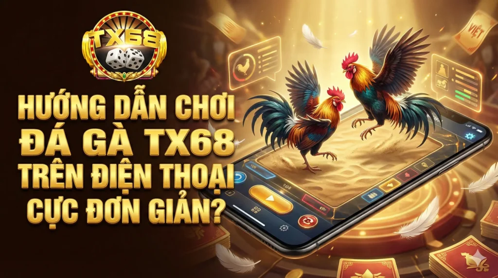Hướng dẫn chơi đá gà TX68 trên điện thoại cực đơn giản