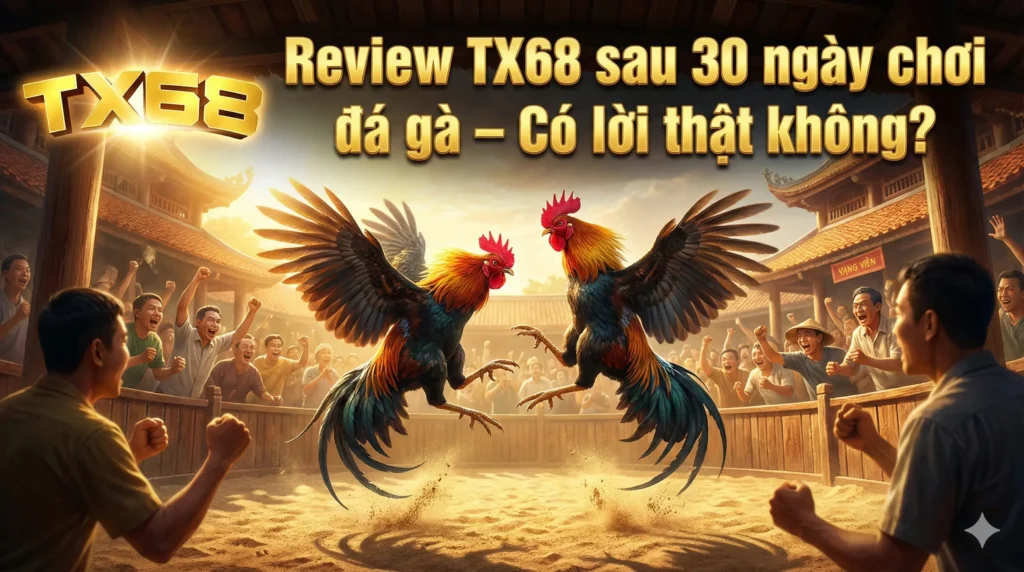 Review TX68 sau 30 ngày chơi đá gà – Có lời thật không?