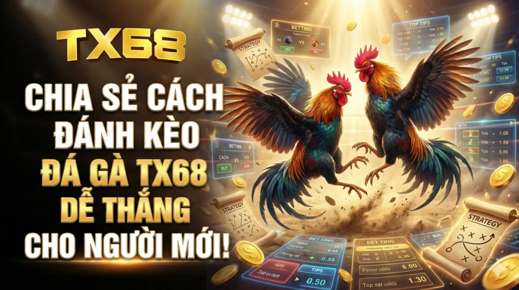 Chia sẻ cách đánh kèo đá gà TX68 dễ thắng cho người mới