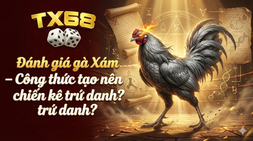 Đánh giá gà Xám TX68 – Công thức tạo nên chiến kê trứ danh