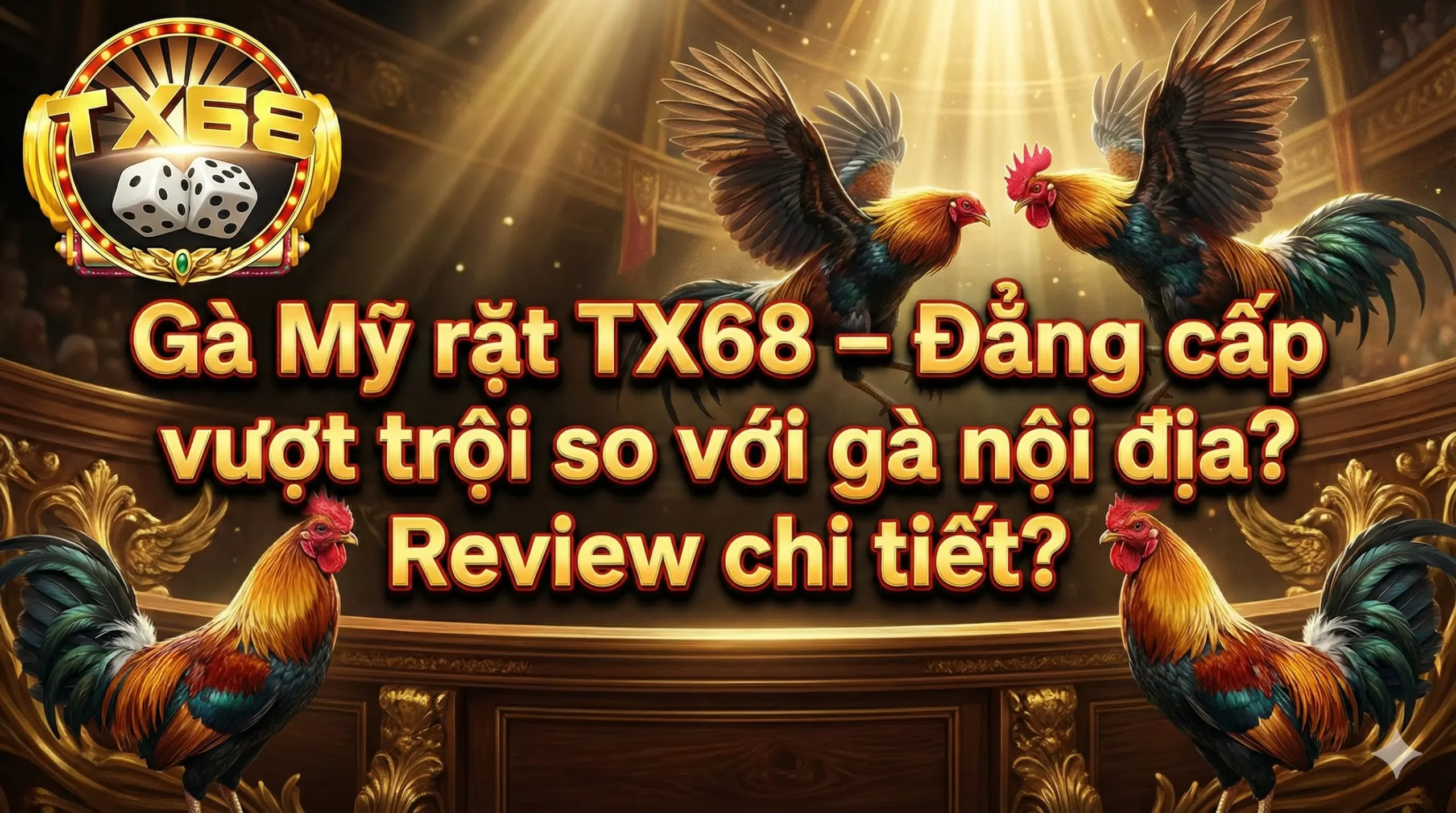 Gà Mỹ rặt TX68 – Đẳng cấp vượt trội so với gà nội địa