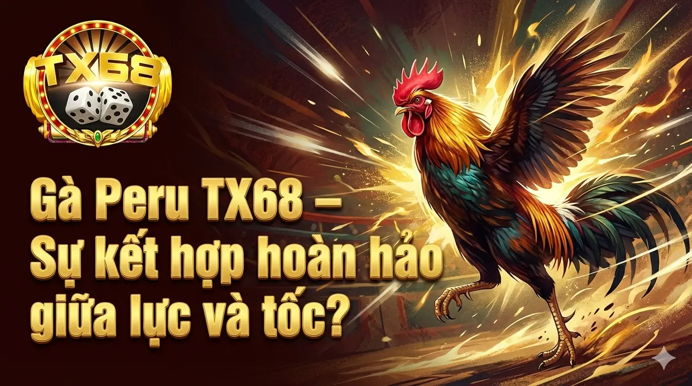 Gà Peru TX68 – Sự kết hợp hoàn hảo giữa lực và tốc