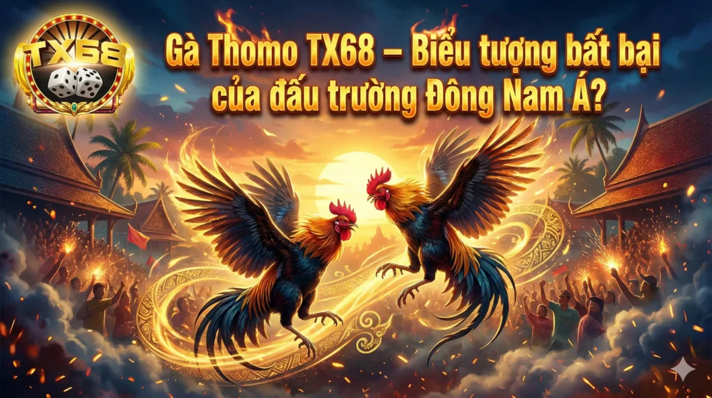 Gà Thomo TX68 – Biểu tượng bất bại của đấu trường Đông Nam Á