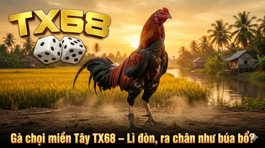 Gà chọi miền Tây TX68 – Lì đòn, ra chân như búa bổ