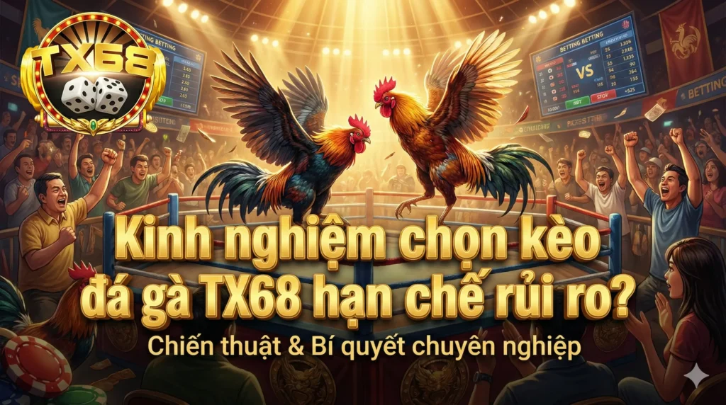 Kinh nghiệm chọn kèo đá gà TX68 hạn chế rủi ro
