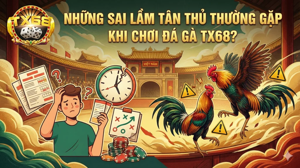 Những sai lầm tân thủ thường gặp khi chơi đá gà TX68
