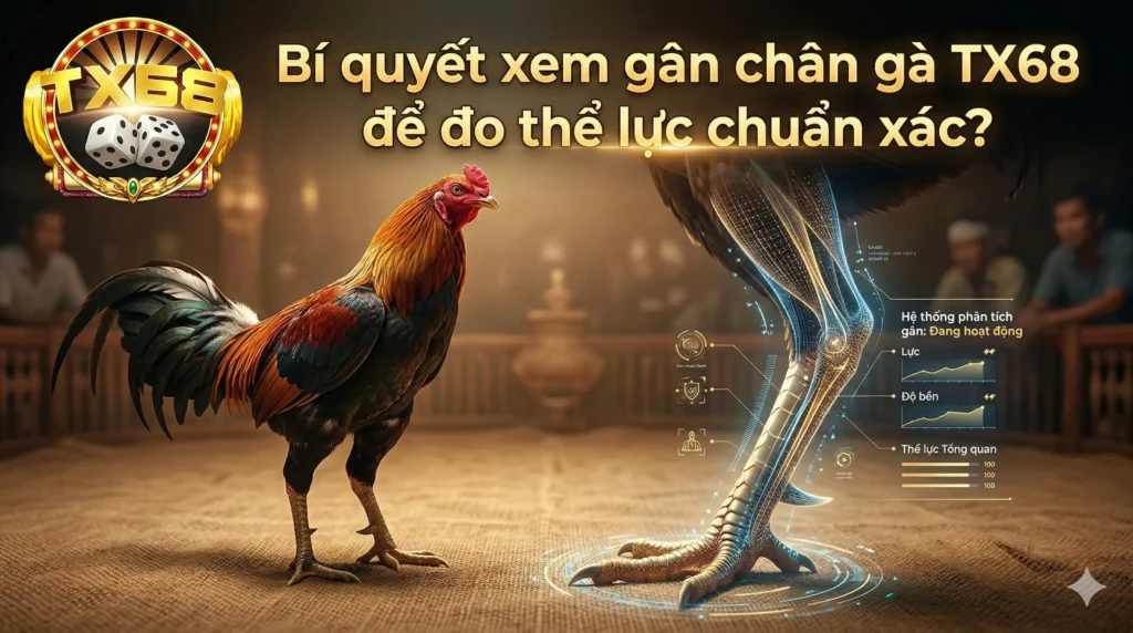 Bí quyết xem gân chân gà TX68 để đo thể lực chuẩn xác