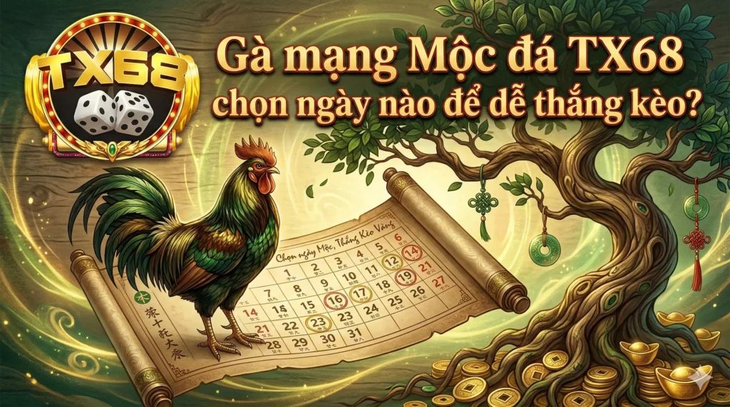 Gà mạng Mộc đá TX68 nên chọn ngày nào để dễ thắng kèo?
