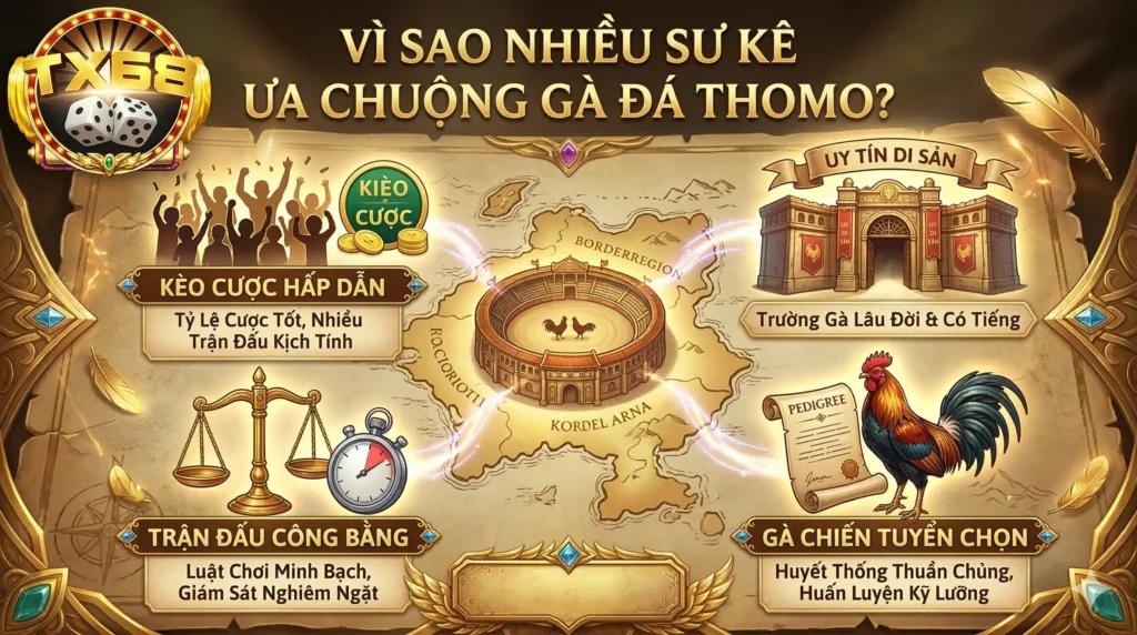 Vì sao nhiều sư kê ưa chuộng gà đá đến từ trường gà Thomo?